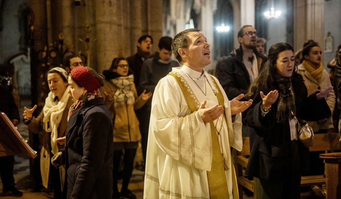 Groupe de jeunes aux JMJ